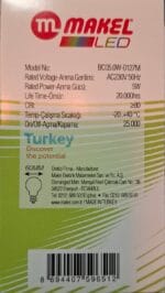 لامپ LED 5W- 6500K - Image 3