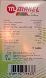 لامپ LED 9W- 6500K - Image 3