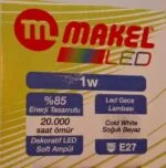 لامپ LED اتاق خواب 1W ماکل - Image 2